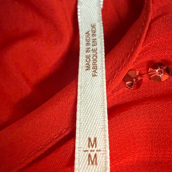 Free People Red Sequin Fringe Mini Dress - Picture 3 of 4